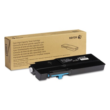 Xerox High-Yield Toner, 4,800 Page-Yield, Cyan 106R03514